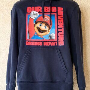 MARIO ADVENTURE - UPCYCLED HOODIE SWEATSHIRT